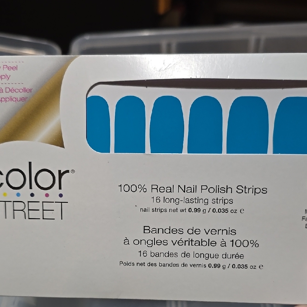 Color Street Blue Nail Polish Strips